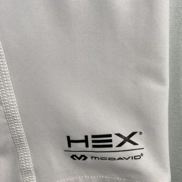 McDavid Compression Pants Mens 2XL XXL White HEX 3/4 Basketball Tailbone Padded - Picture 4 of 11